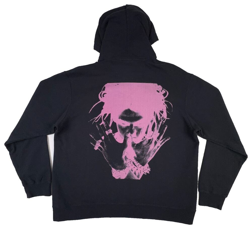 Yungblud Hoodie XL Black Pink Photo Negative Portrait Pullover Music Merch